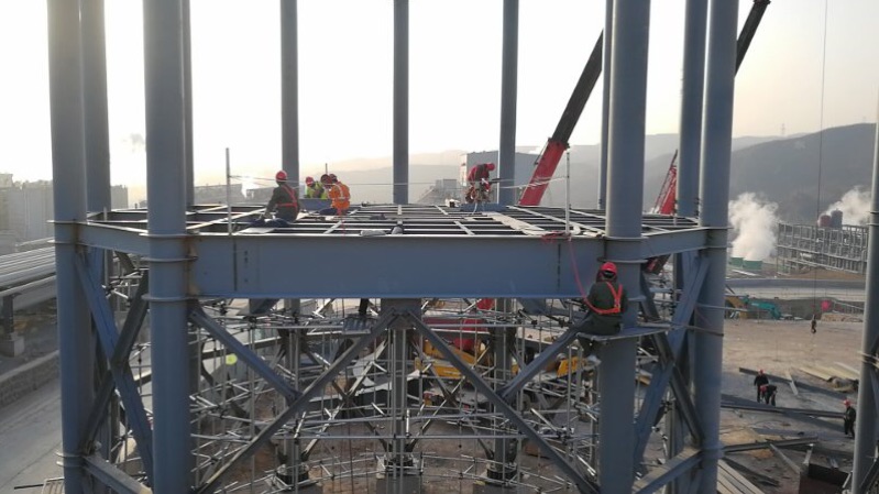 江苏鹏飞承建东方希望晋中铝业2*1000t/d活性石灰
